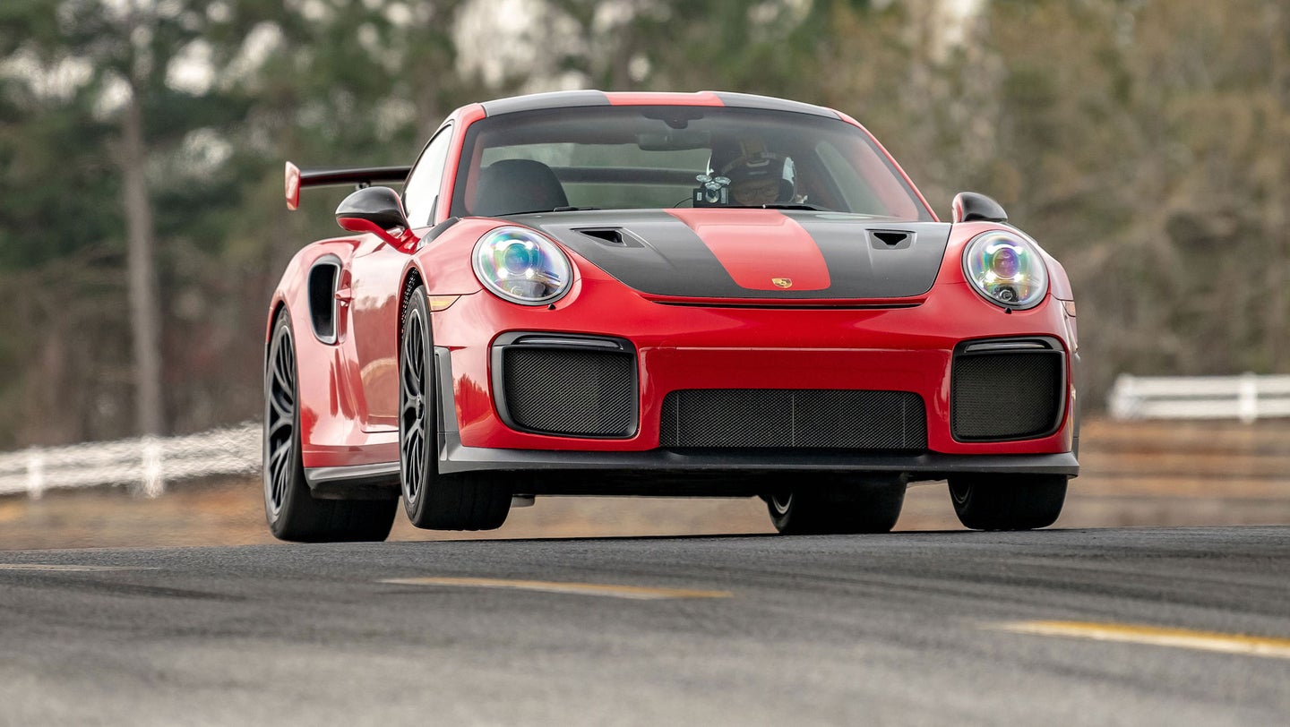 Watch a Porsche 911 GT2 RS Dance Around Road Atlanta, Set the Production Car Lap Record