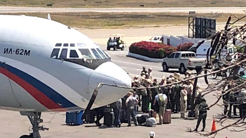 Russian Transport Aircraft Deliver Men And Materiel To Venezuela Direct From Syria