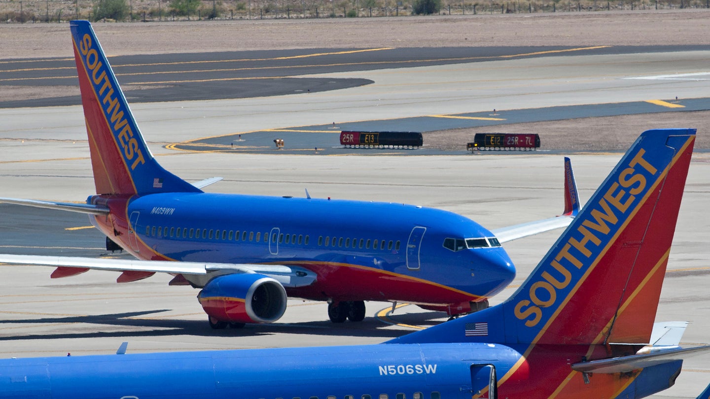 Southwest Airlines Boeing 737 Slaps Another Southwest Jet’s Tail in Newark Taxiway Mishap