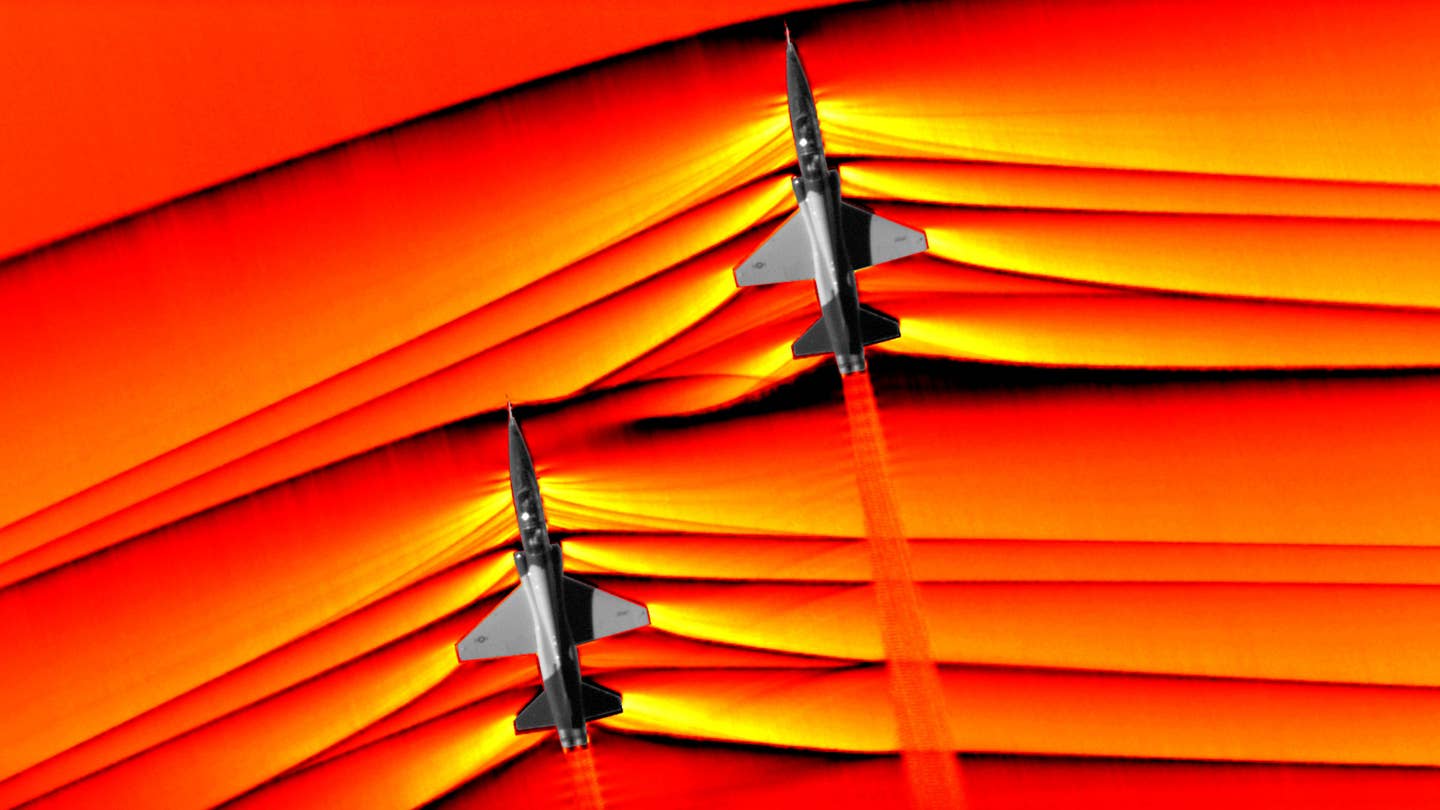 NASA Captured Two Jets&#8217; Supersonic Shockwaves Merging By Applying New Tech To An Old Idea