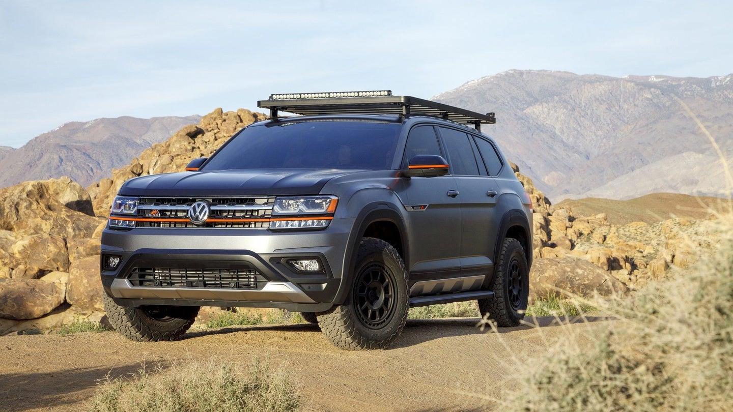 Volkswagen Atlas Basecamp Concept Is a Quasi-Rugged Adventure SUV Built for Outdoor Junkies