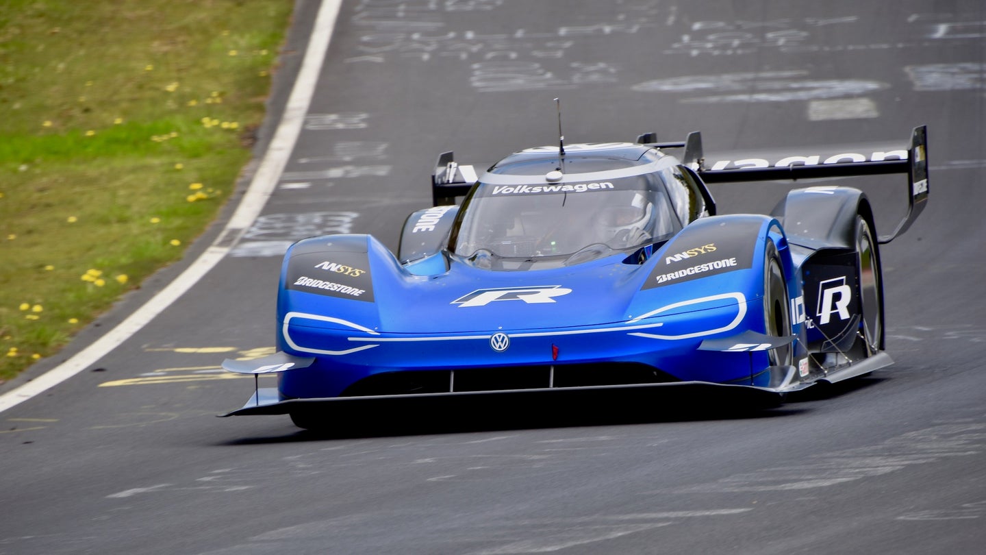 Volkswagen ID.R Electric Race Car Smashes Nürburgring Record With 6:05.336 Lap