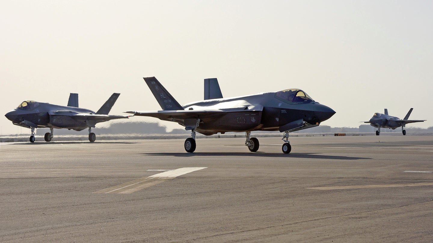 U.S. Air Force F-35A&#8217;s First Combat Deployment To The Middle East Has Begun
