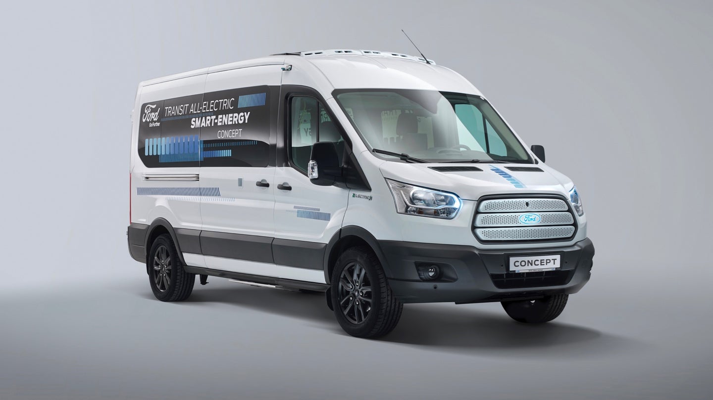 Ford Transit Smart Energy Concept Resourcefully Extends EV Range Via Solar, Wasted Heat
