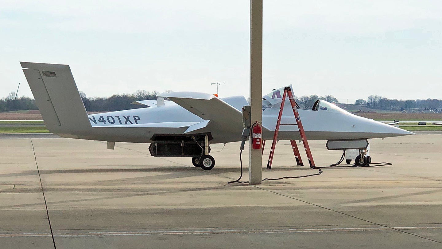 Scaled Composites&#8217; Stealthy Mystery Jet Is Now At The Navy&#8217;s Top Flight Test Base