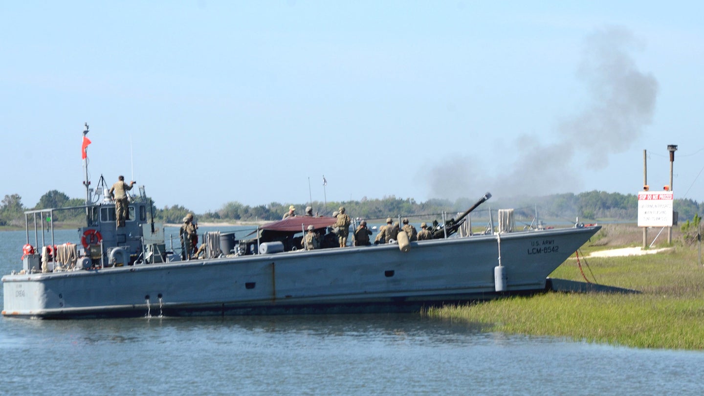 U.S. Army Trains To Fire Howitzers From Landing Craft For The First Time In Decades