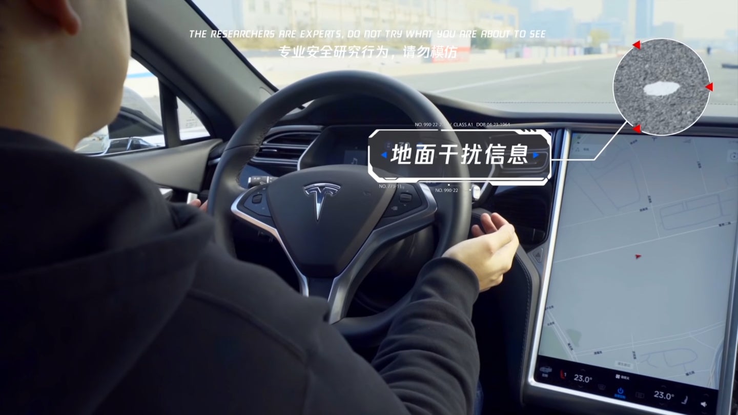 You Can Fool Tesla’s Autopilot by Placing Small Stickers on the Ground, Study Finds
