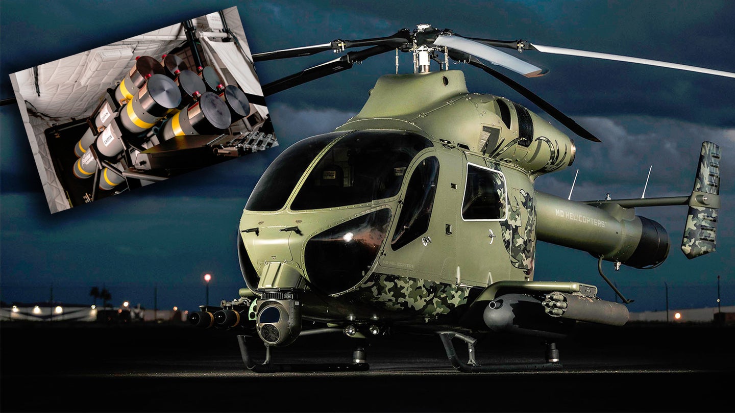 New MD Explorer Gunship Features Internal Tubes For Launching Guided Munitions And Drones