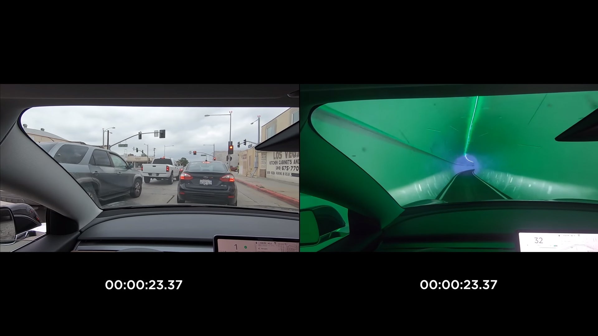 silly tesla model 3 race video paring street versus fast tunnel muting is meaningless