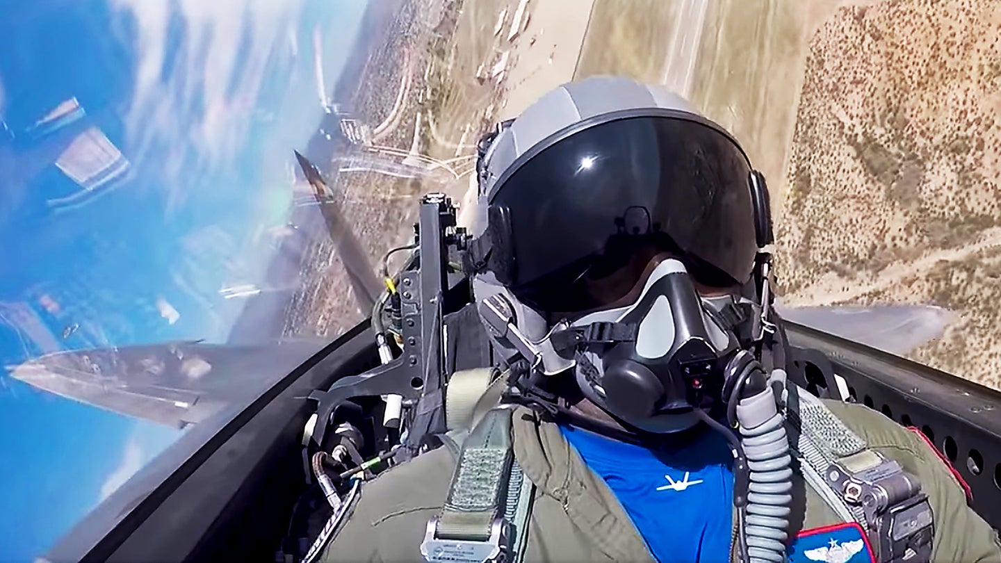 Watch This Ultra Rare Cockpit Video Of An F-22 Raptor Blasting Through The Skies