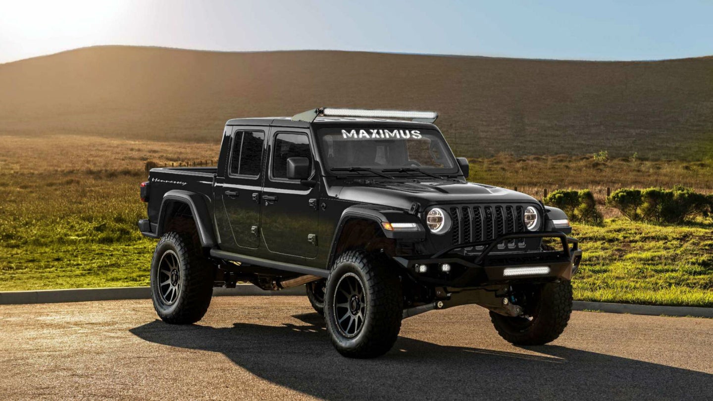 Hennessey Will Build You a Hellcat-Powered, 1,000-HP Jeep Gladiator Pickup Truck for $200K