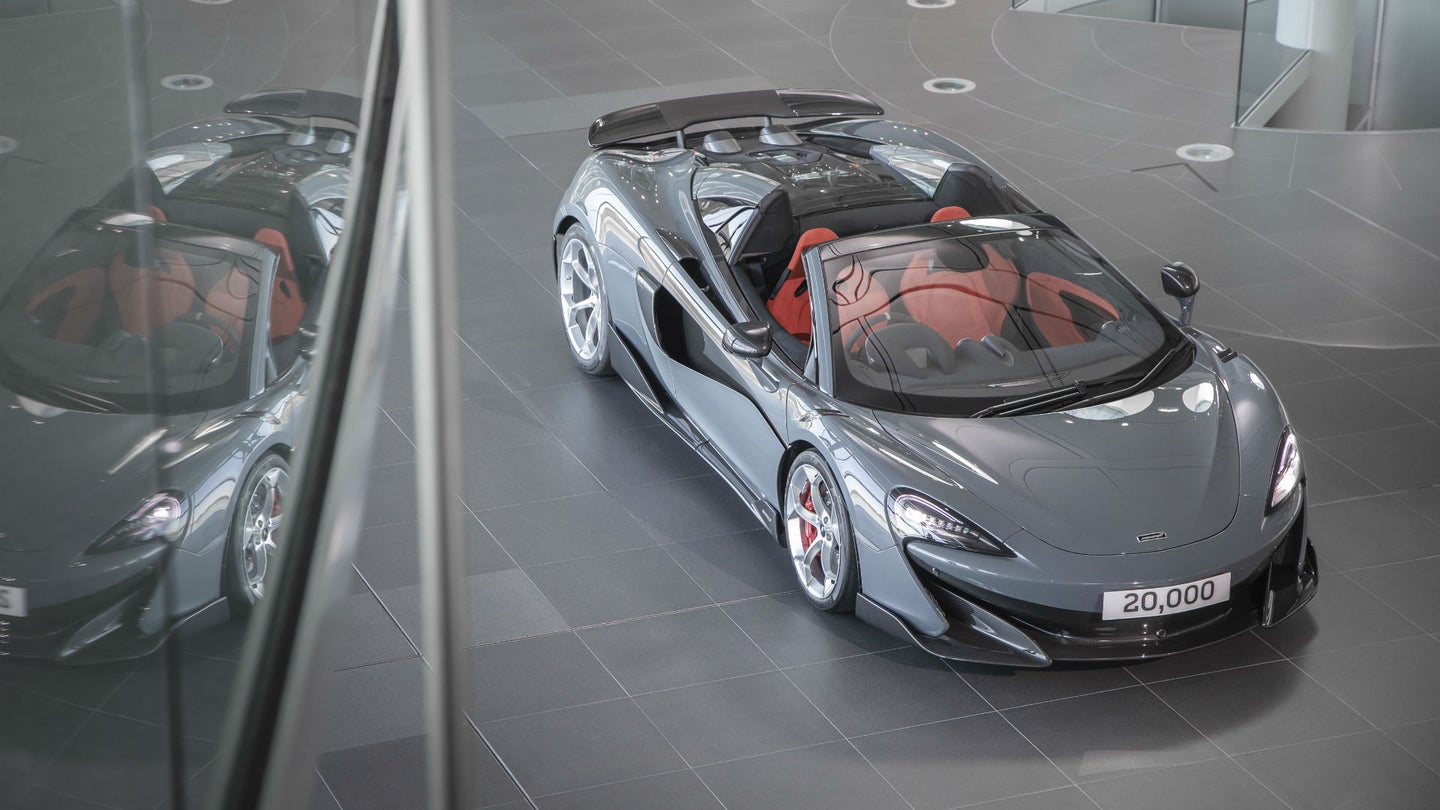 This Handsome McLaren 600LT Spider Is the Automaker’s 20,000th Supercar Built