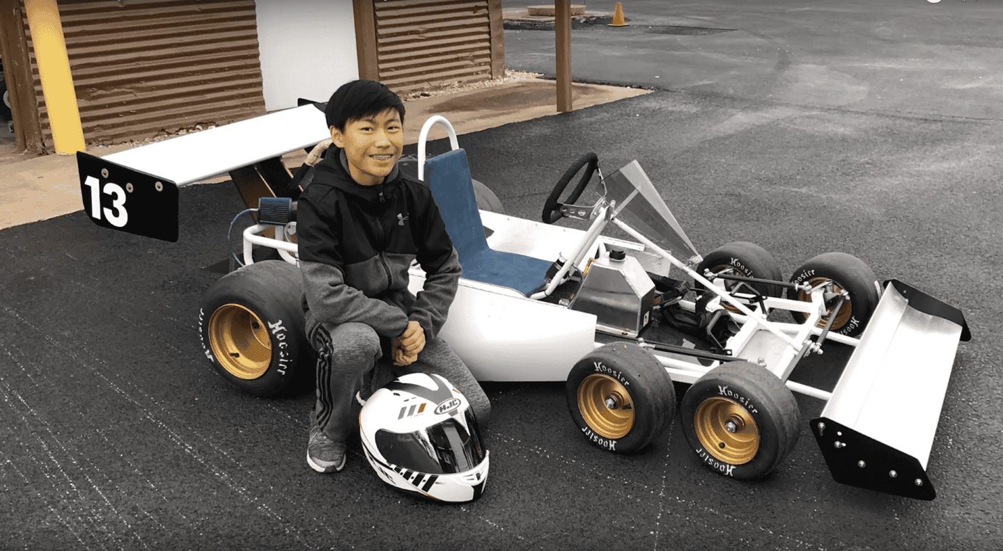 This 13-Year-Old Genius Designed a Formula 1-Inspired, Six-Wheeled Tyrrell Go-Kart