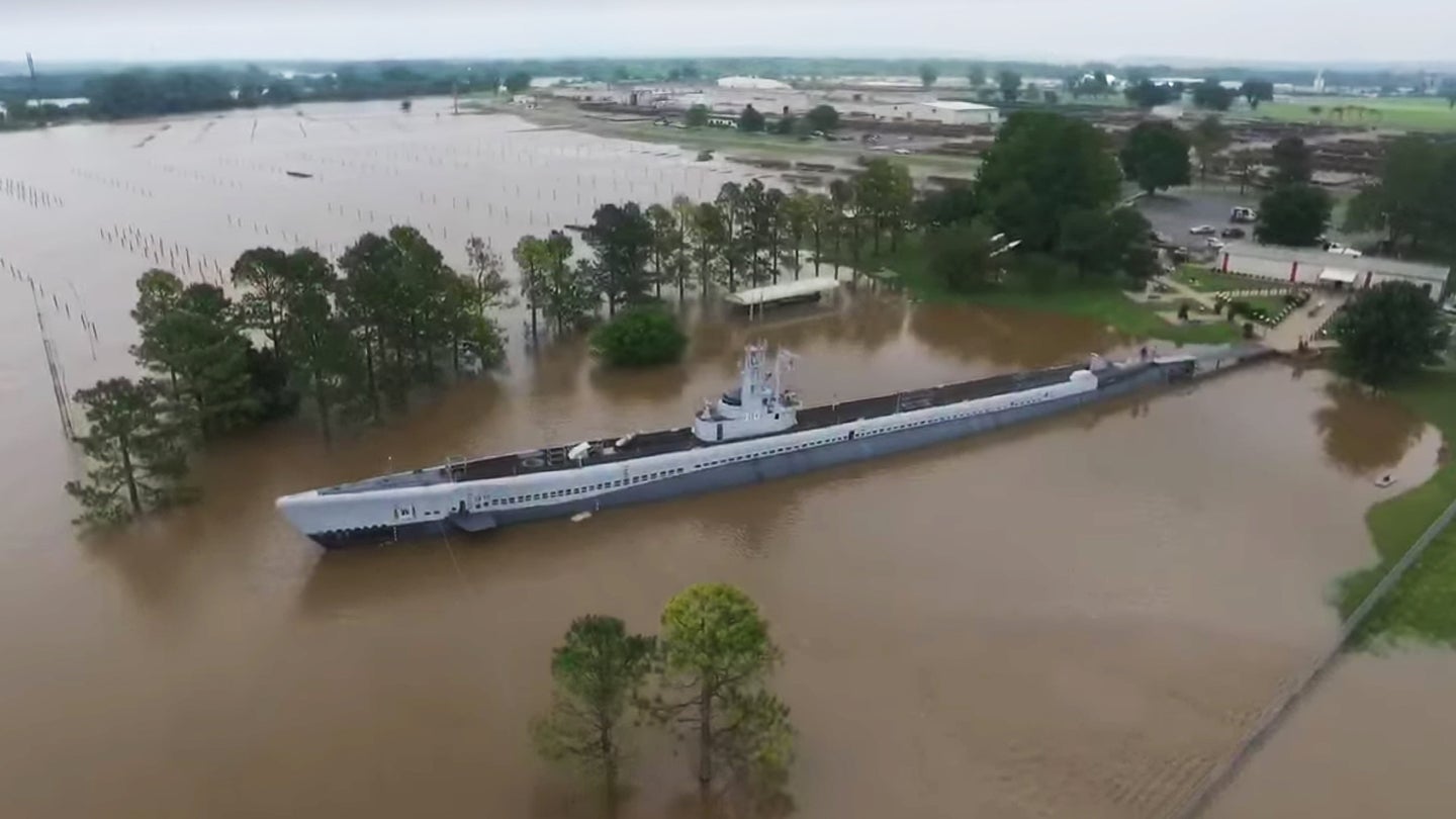 Historic WWII Submarine Museum Refloated Decades Later by Midwest Flooding