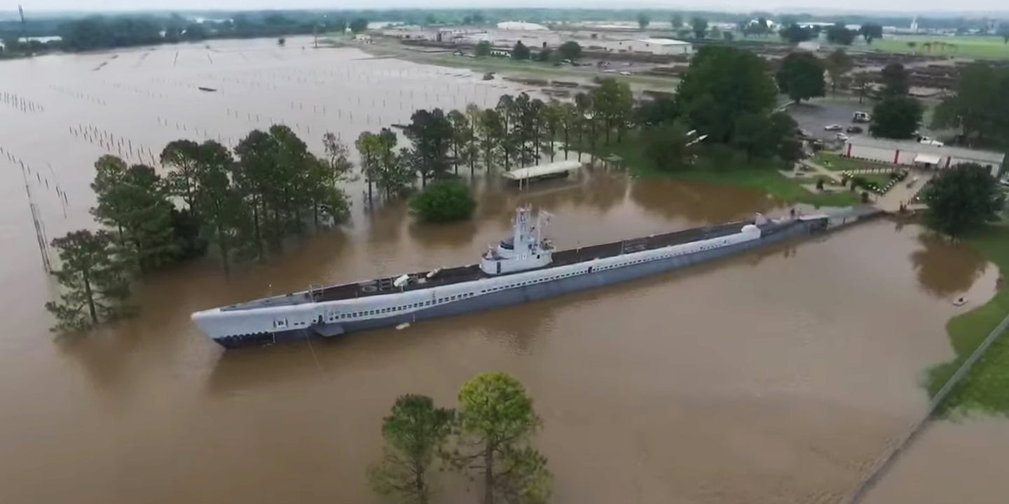 Historic WWII Submarine Museum Refloated Decades Later by Midwest Flooding
