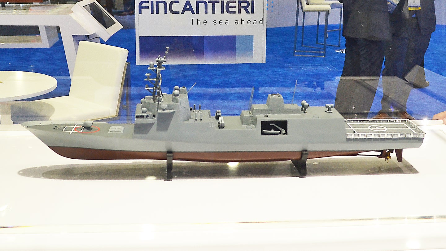 Behold Italy&#8217;s FREMM Frigate In U.S. Navy FFG(X) Future Frigate Configuration