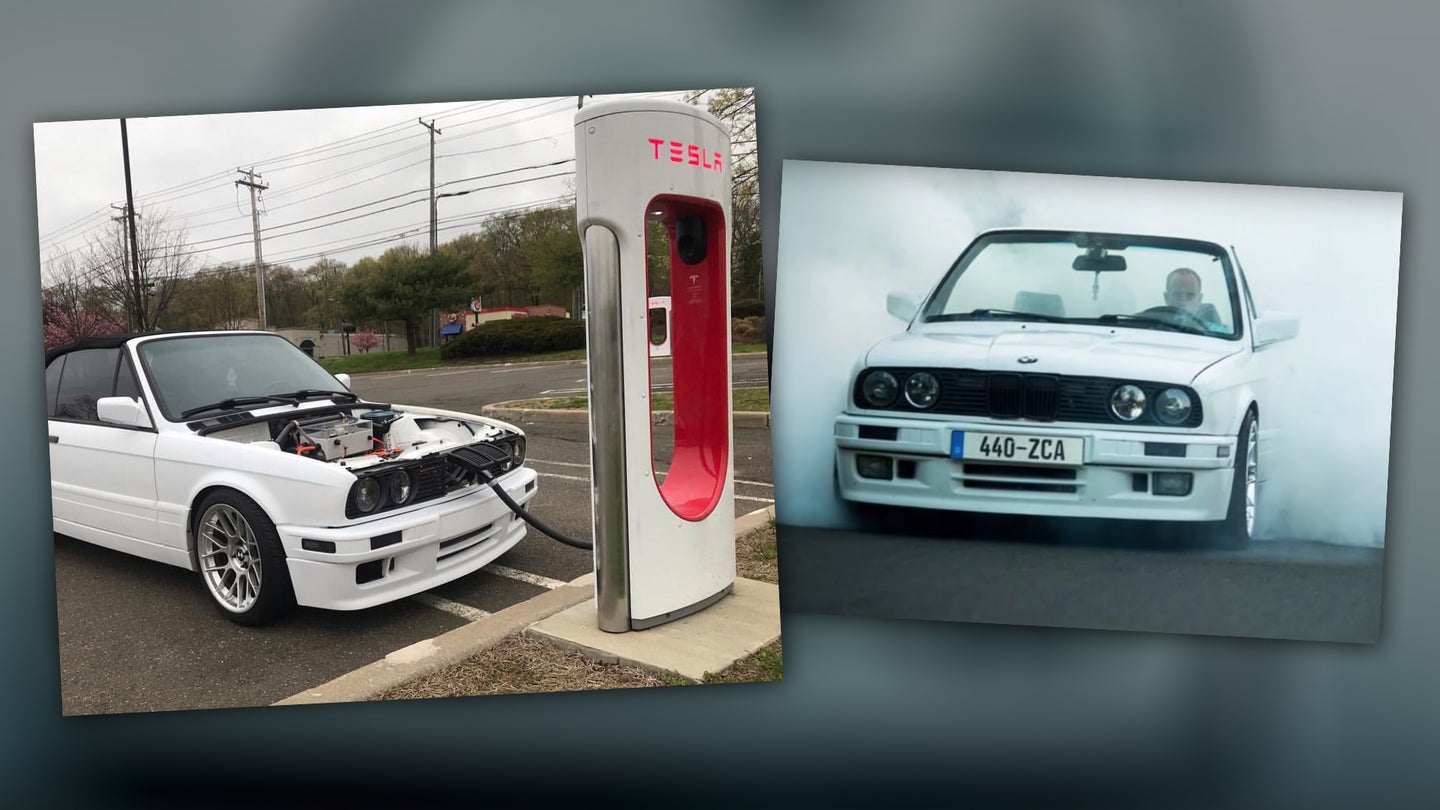 Homebuilt Electric E30 BMW 3 Series with a Tesla-GM Powertrain Is the Future of Hot Rods
