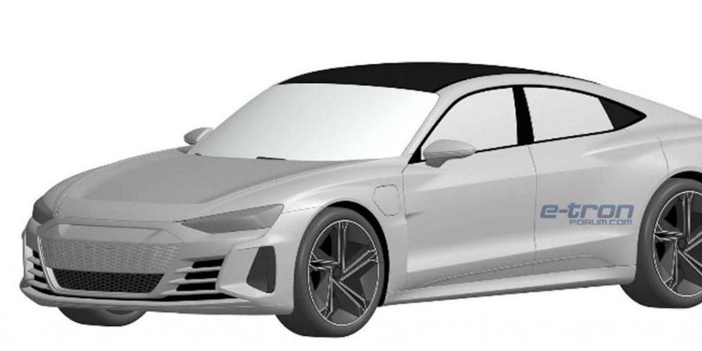 2020 Audi E-Tron GT Production-Ready Exterior Design Leaked Via Patent Filing: Report