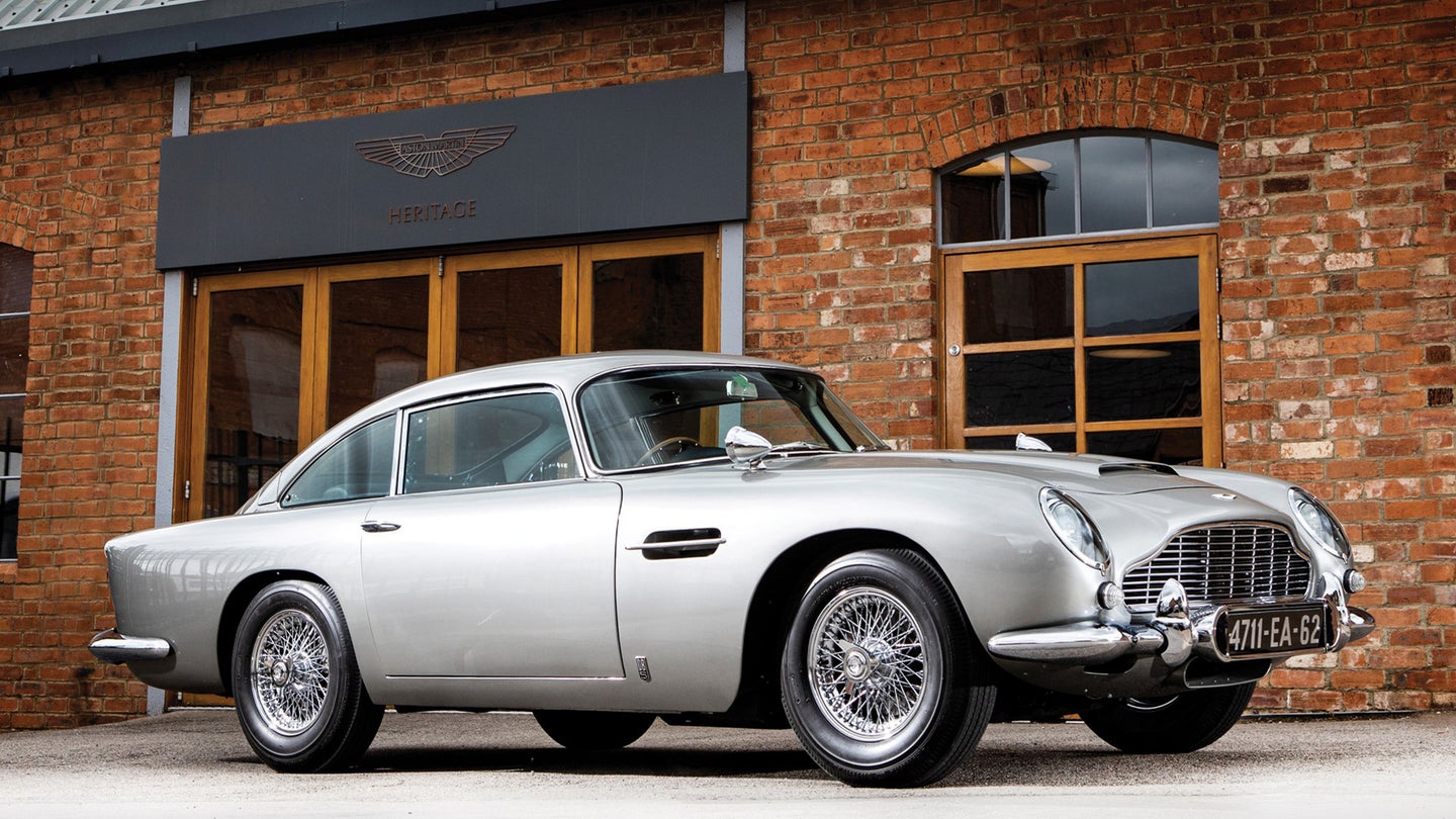 James Bond’s Original 1965 Aston Martin DB5 Complete With Guns, Smokescreens Is Headed to Auction