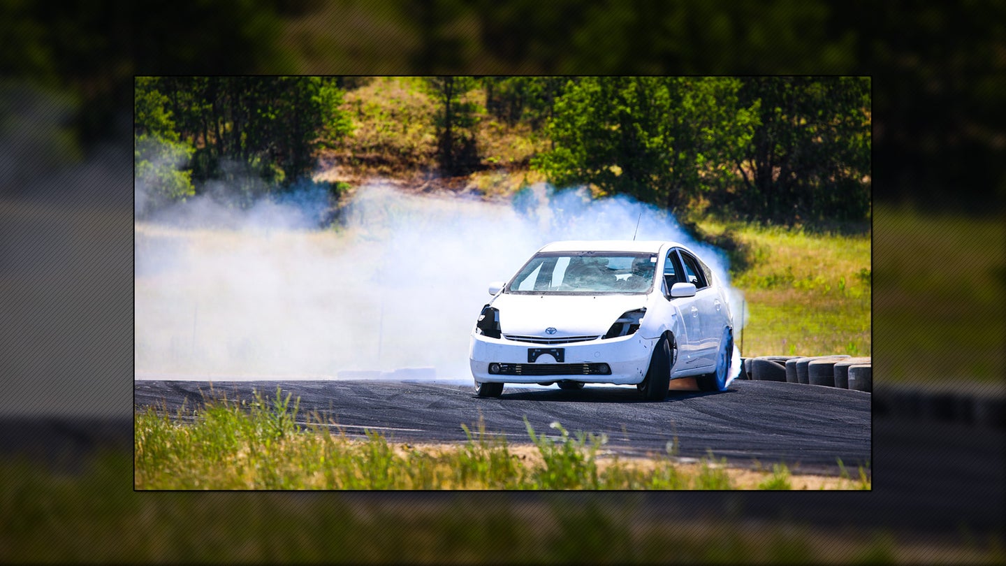 Tire-Slaying Genius Builds 1JZ-Swapped, RWD Toyota Prius Drift Car