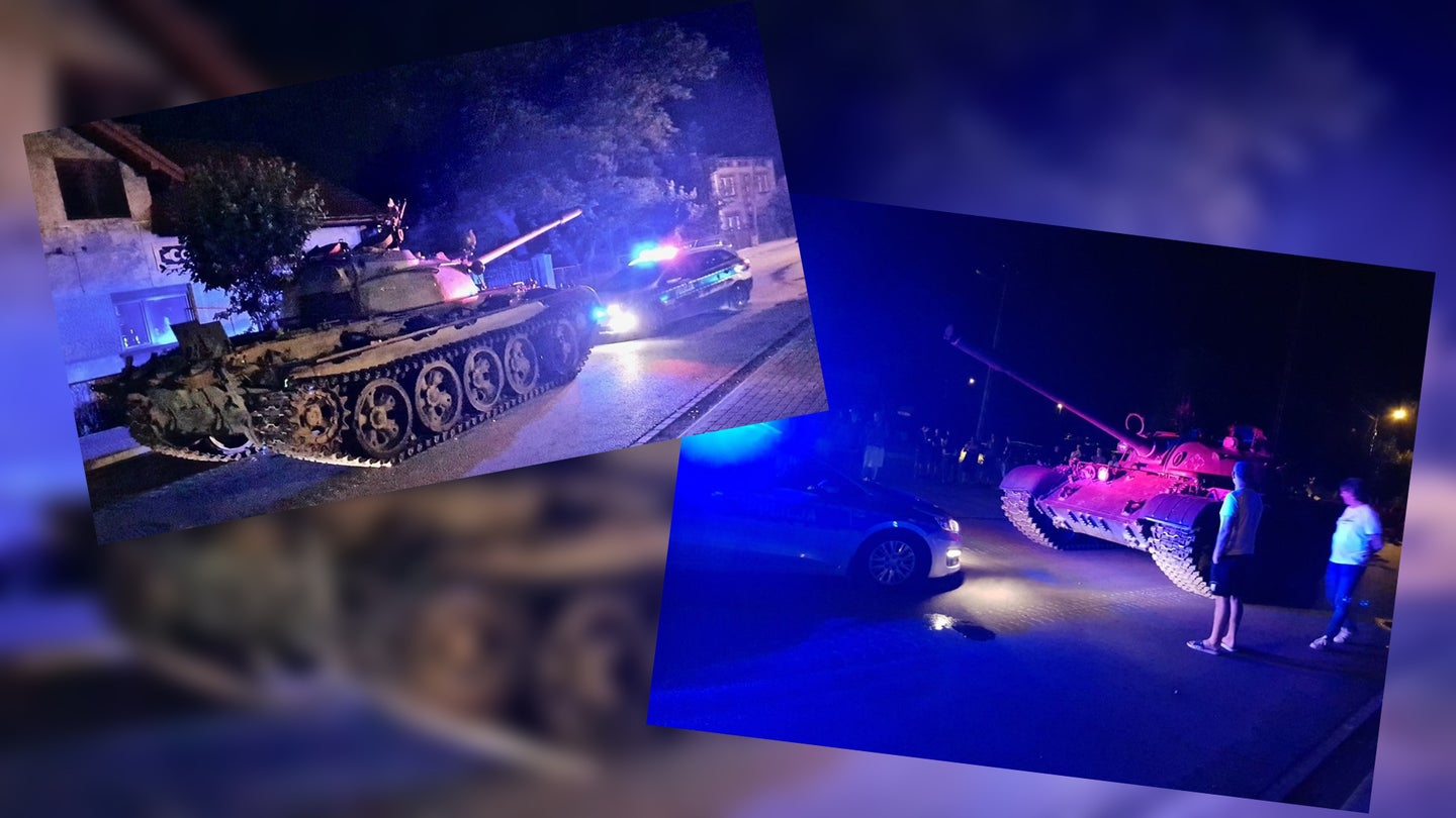 Drunk Man Joyrides Through Town in WWII Military Tank, Immediately Gets Arrested
