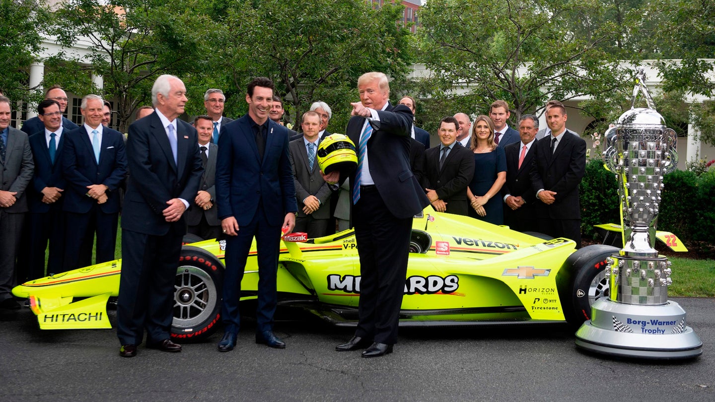 President Trump Celebrates Indy 500 Winner Simon Pagenaud, Roger Penske With White House Party