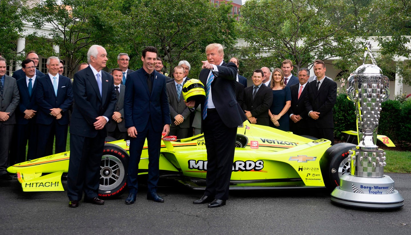 President Trump Celebrates Indy 500 Winner Simon Pagenaud, Roger Penske With White House Party