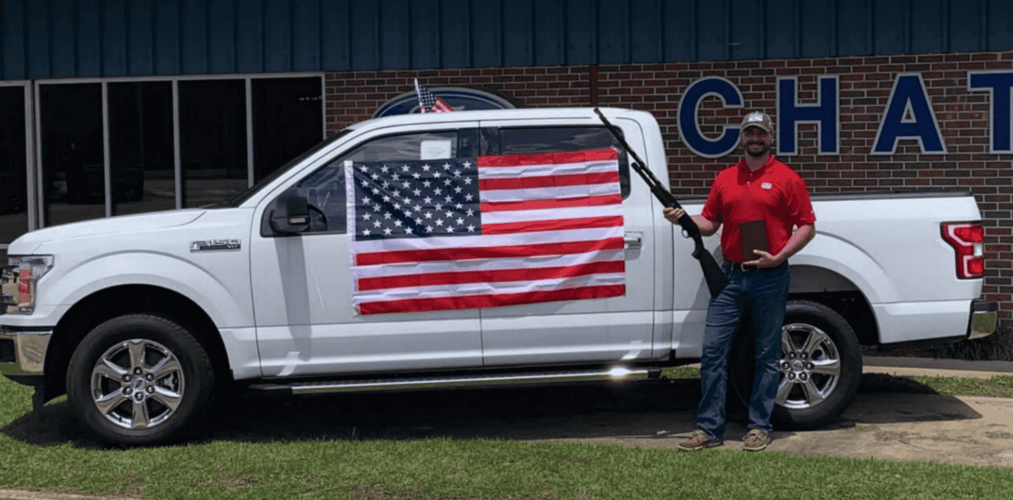 Alabama Ford Dealer Including American Flag, Bible, Shotgun With Every Vehicle Purchase