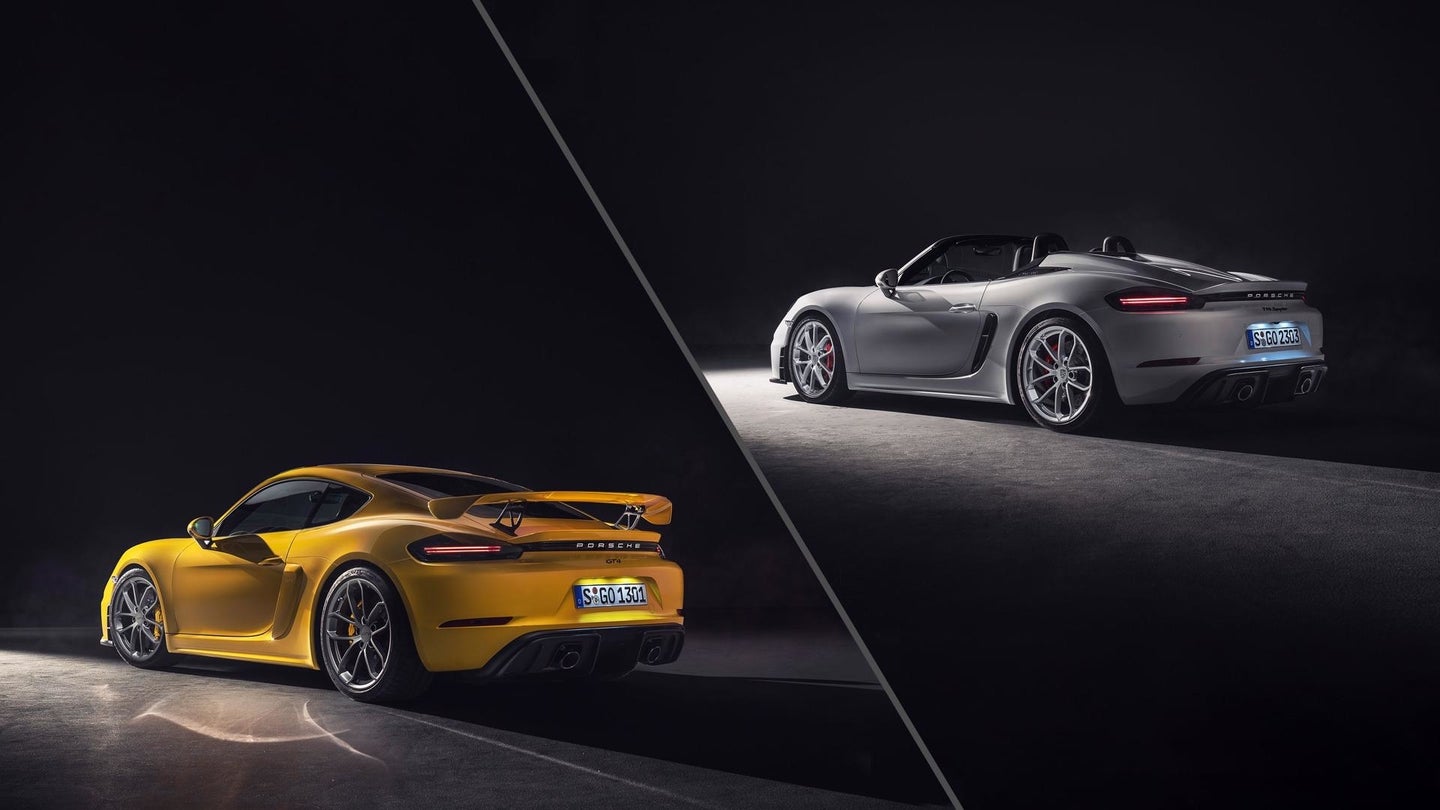 5 High-Revving Details About the New Porsche Cayman GT4 and Spyder