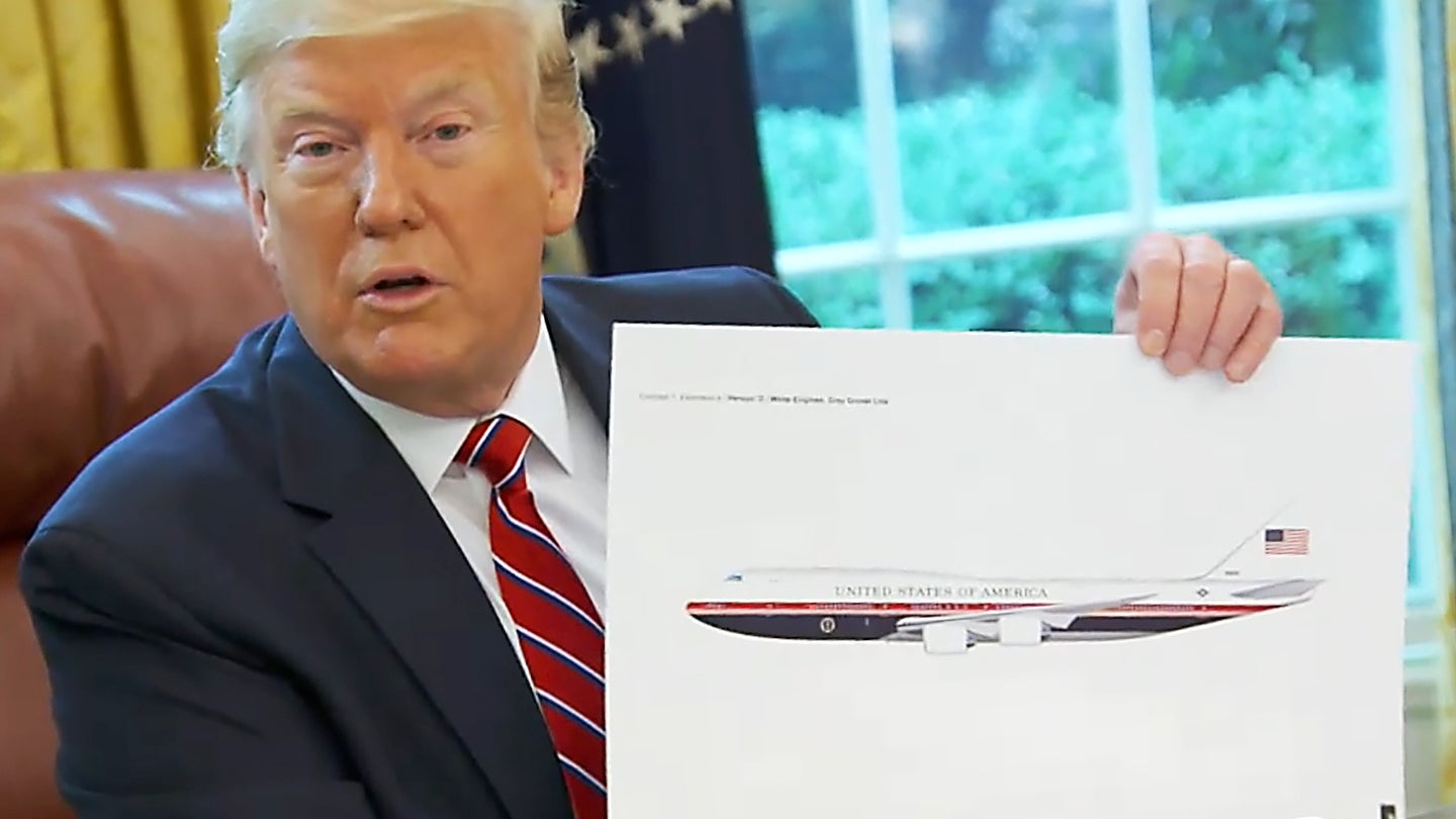 President Trump Just Unveiled His New Air Force One Paint Job