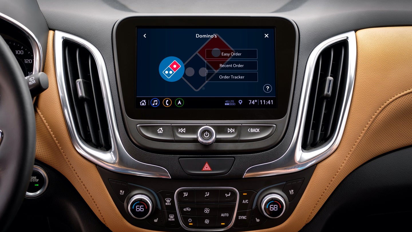 You Can Now Order Domino&#8217;s Pizza From Your Chevrolet&#8217;s Touchscreen—While Driving