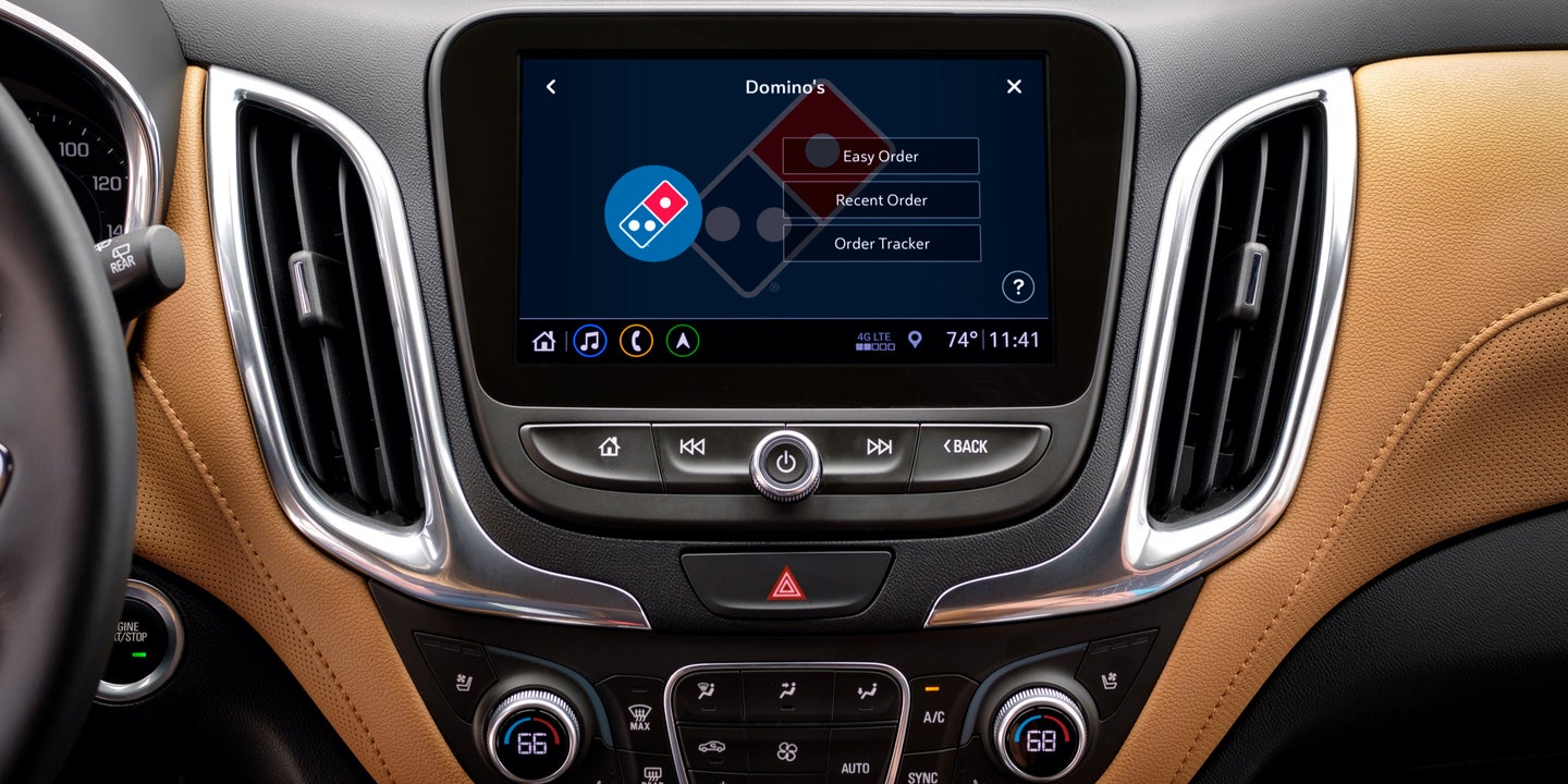 You Can Now Order Domino’s Pizza From Your Chevrolet’s Touchscreen—While Driving