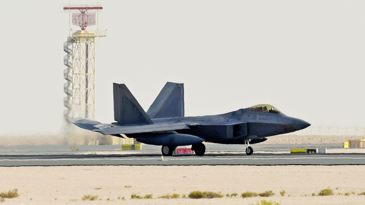 F-22 Raptors Deploy To Qatar For The First Time Ever Amid Iran Tensions