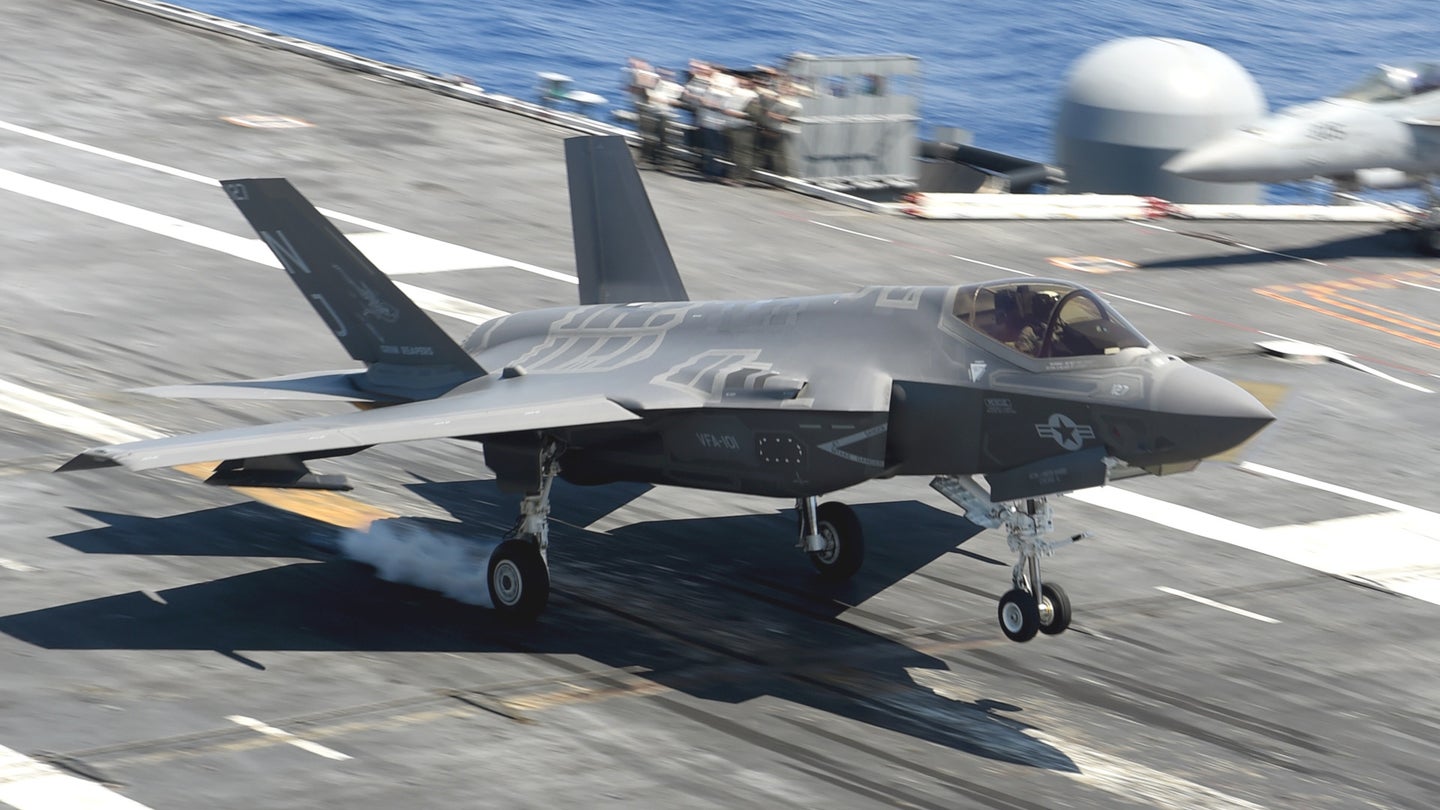 Navy’s F-35C Stealth Fighters Won’t Fly From Troubled New Ford Class Carriers For Years