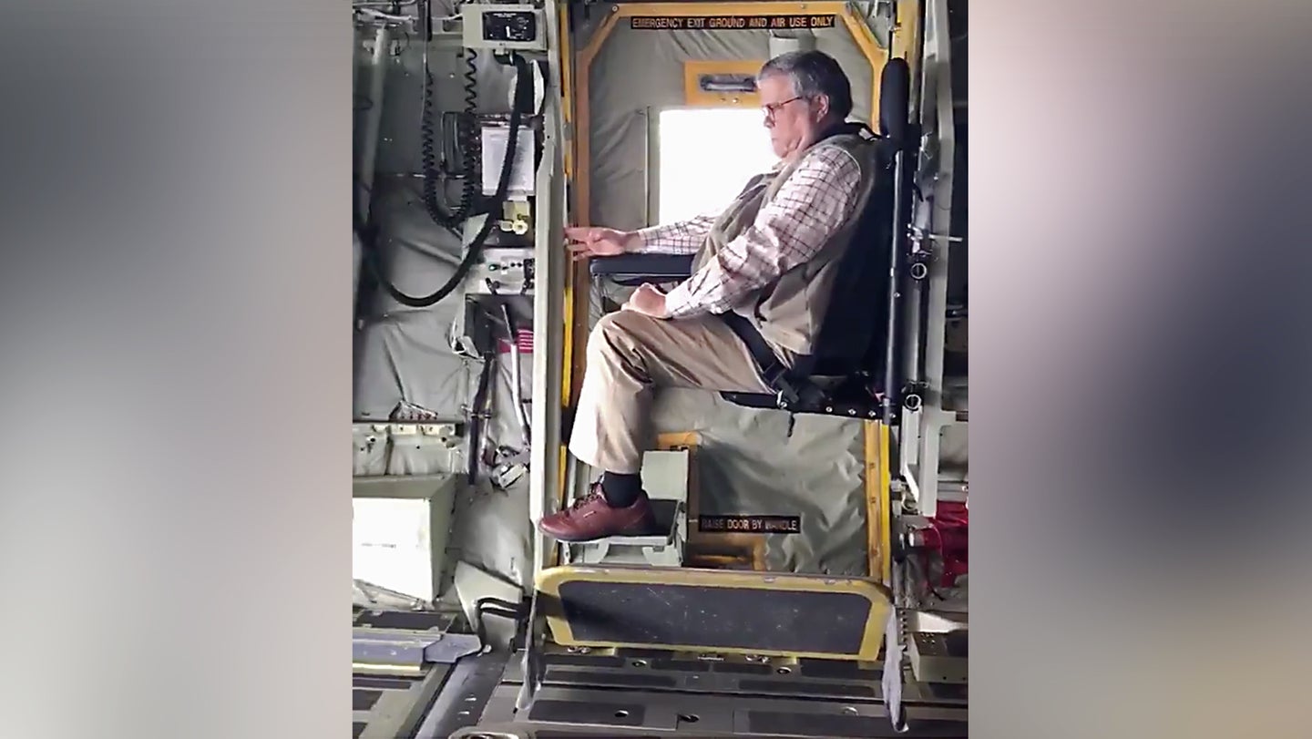 Enjoy Your Moment Of Zen With A.G. Bill Barr As He Stares Out The Back Of A C-130