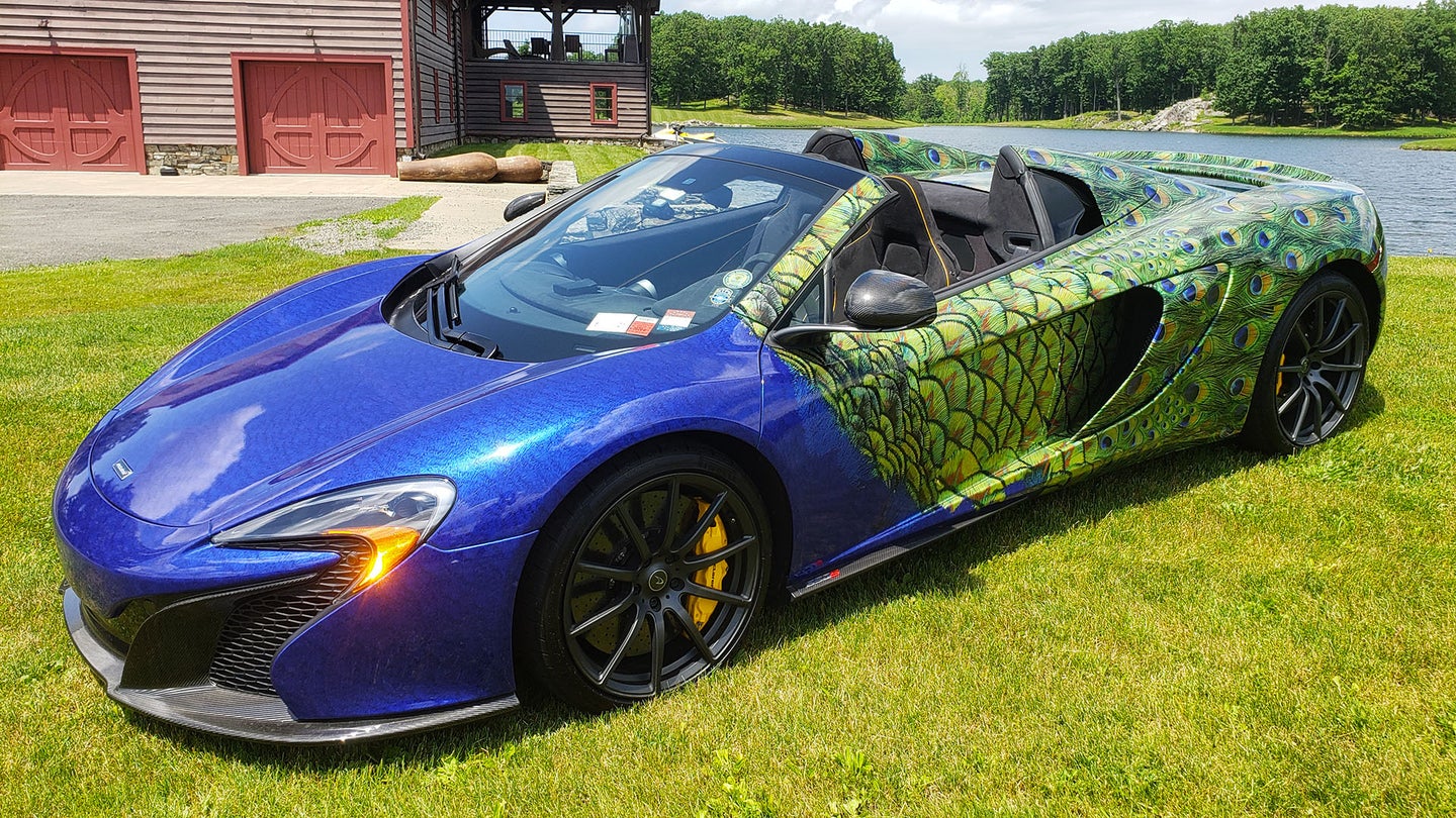 Get a Load of This Eyeball-Popping, Peacocking McLaren 650S Spider