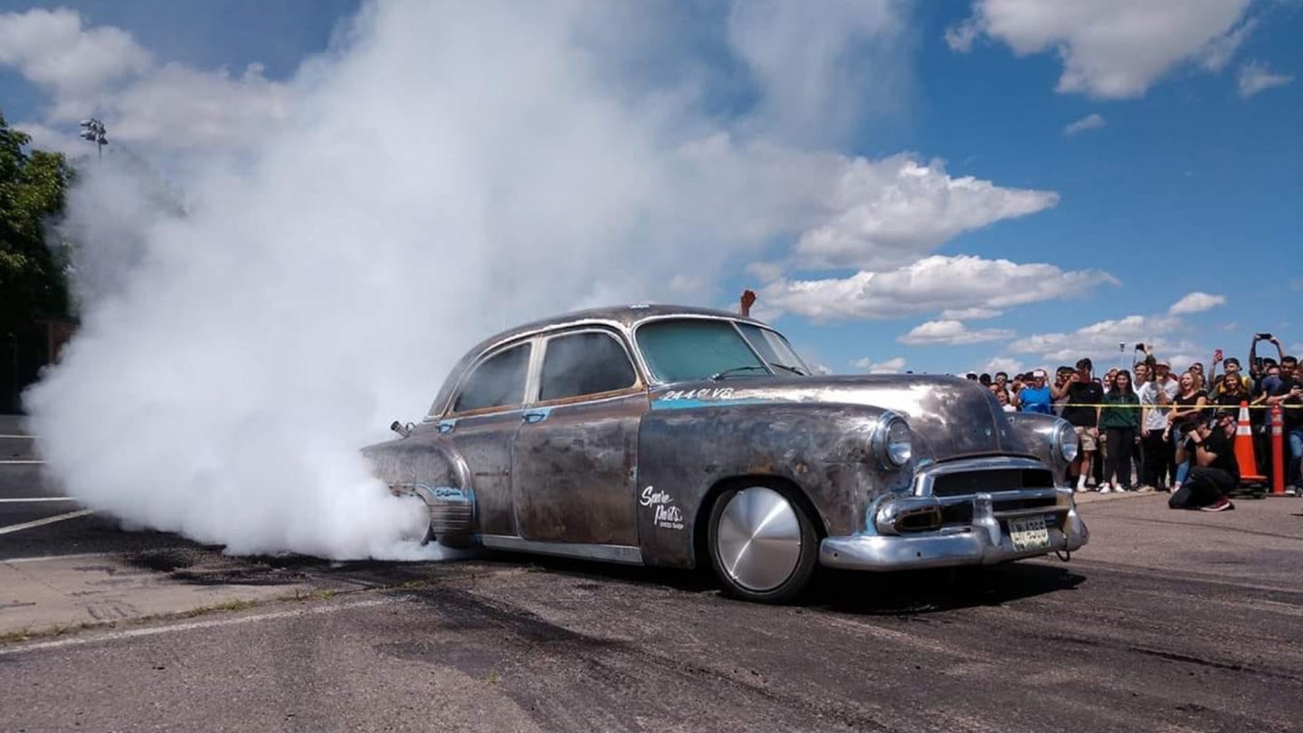Lexus LS400 Drift Car With Old-School 1951 Chevy Body Is a Smoke-Loving Hot Rod