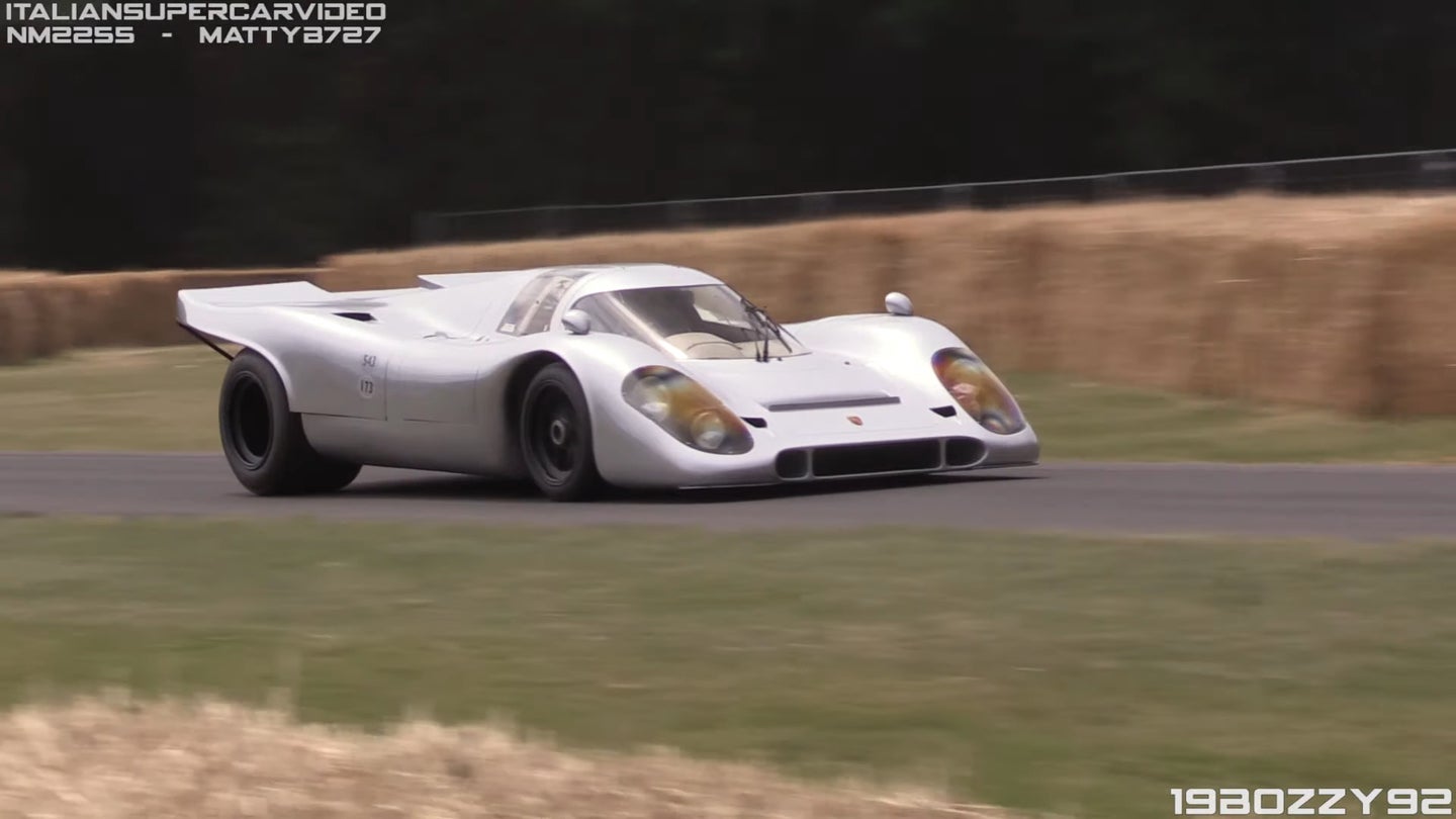Watch This One-of-Two, Street-Legal Porsche 917K Get Pushed to the Limit at Goodwood