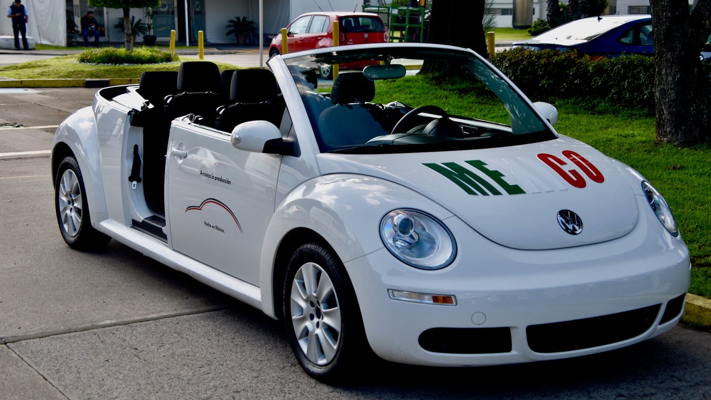 Driving Volkswagen’s Stretched, Three-Row Beetle Cabrio Is a Fever Dream Come True