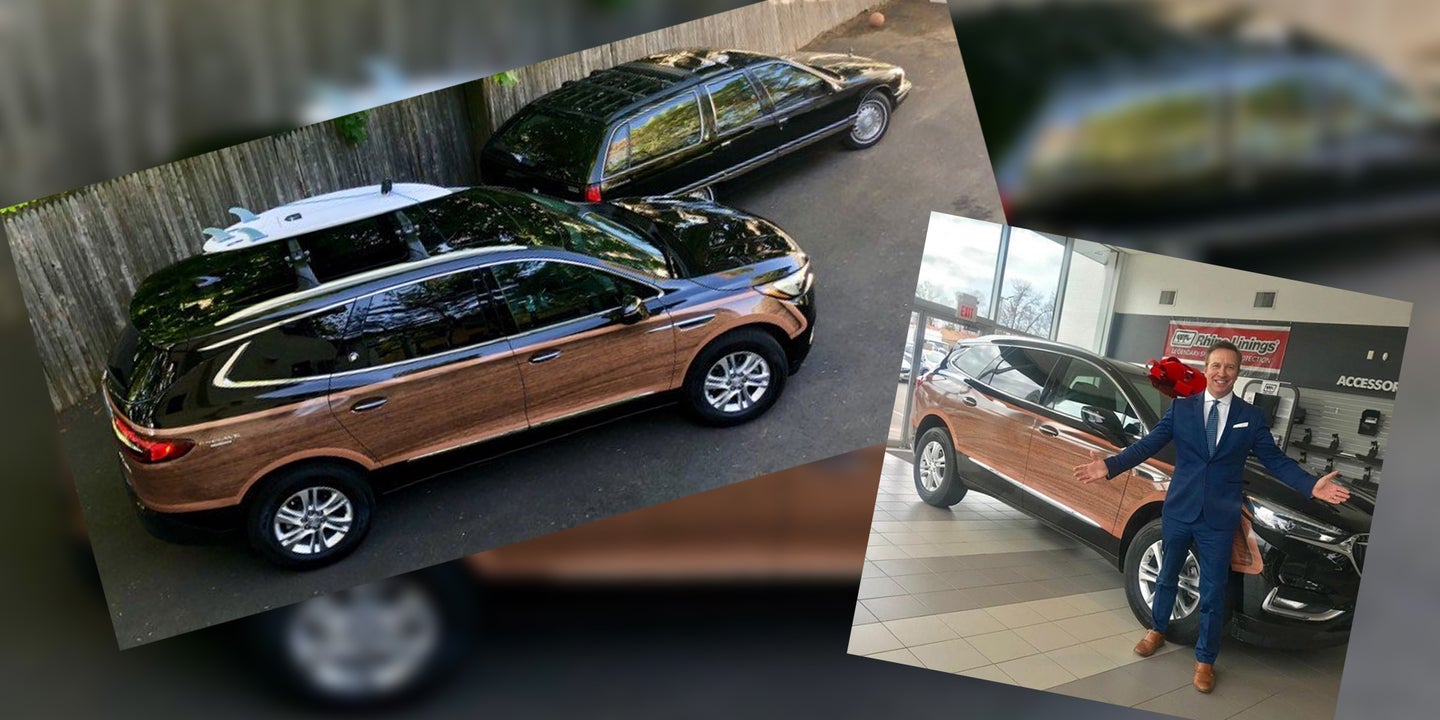 Connecticut Man Has 2019 Buick Enclave Wrapped in Faux-Wood to Replace Classic Roadmaster