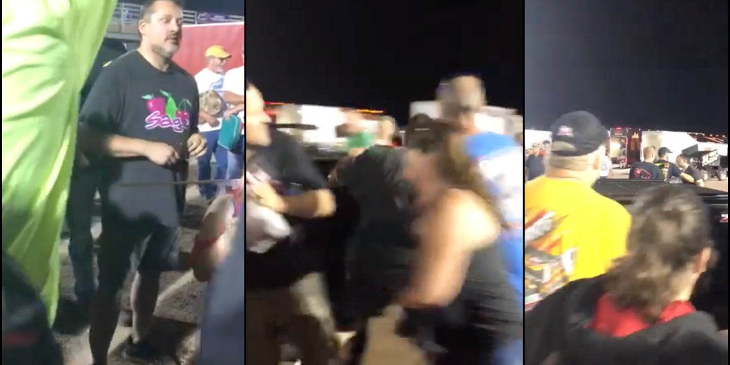 Video Shows NASCAR Legend Tony Stewart Punching Rude Fan at Minnesota Dirt Track