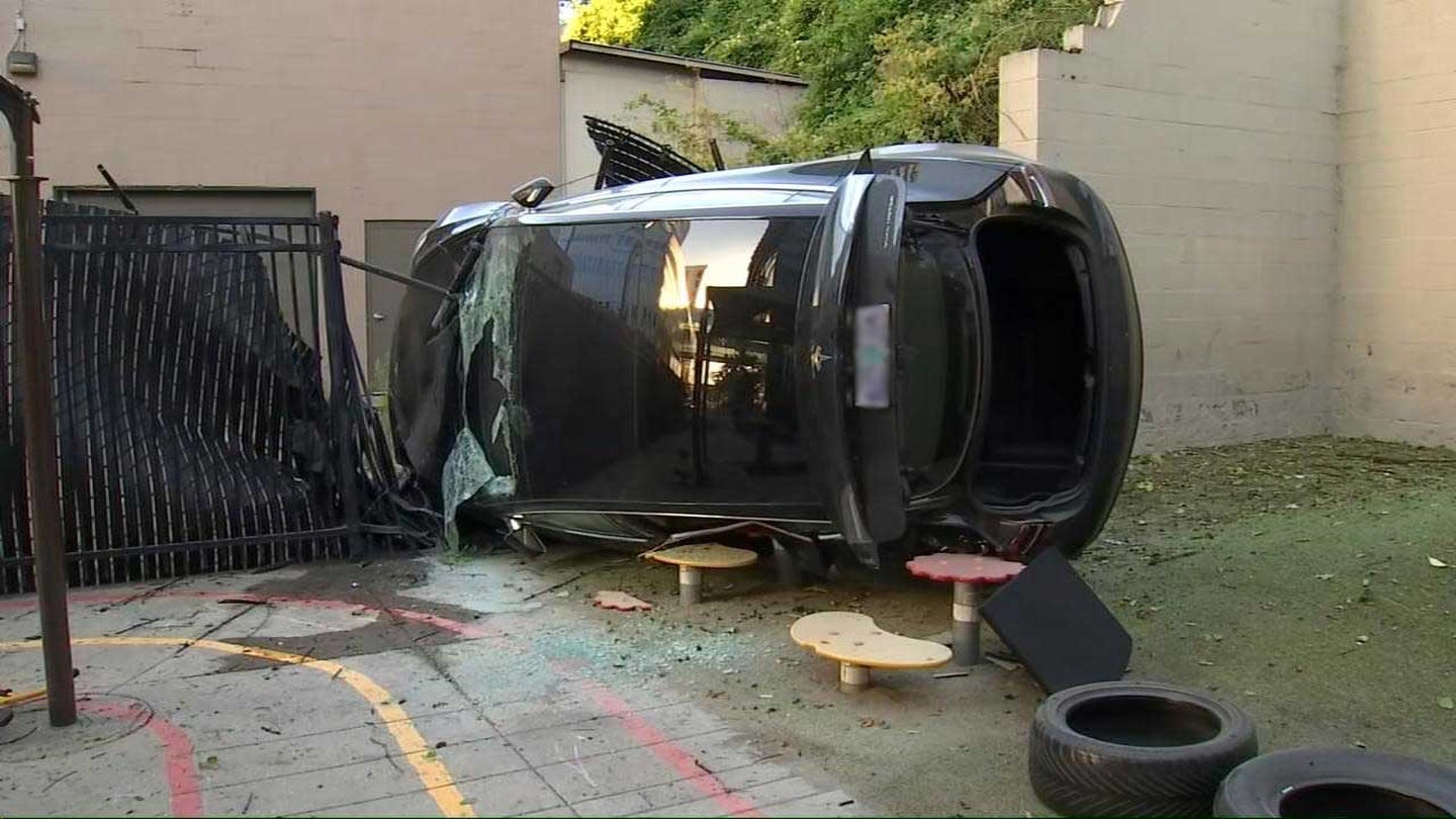 Tesla Model 3 Driver Survives Massive 40-Foot Tumble Down Embankment After Seizure
