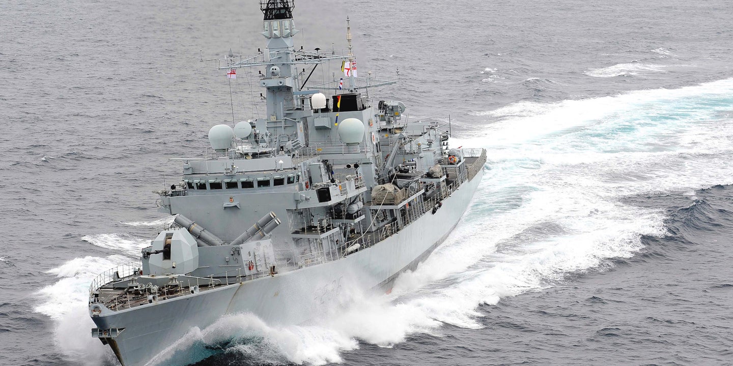 Royal Navy Frigate Escorts U.K. Tanker Out Of The Persian Gulf After Iranian Threats