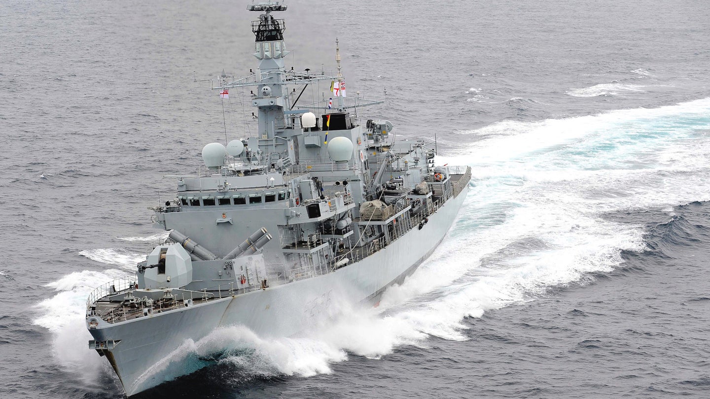 Royal Navy Frigate Escorts U.K. Tanker Out Of The Persian Gulf After Iranian Threats