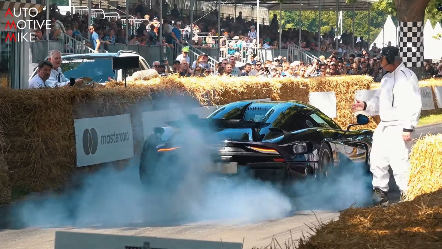 Watch and Listen to a 1,500-HP Koenigsegg Regera Hypercar Shred Through a Set of Tires