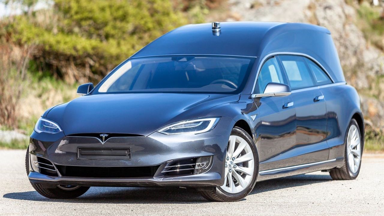 This Tesla Model S Hearse Will Keep Your Carbon Footprint Low All The Way to Your Grave