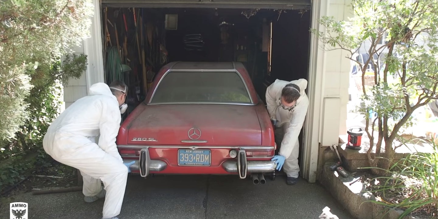 Here’s What It Takes to Detail a 1969 Mercedes-Benz 280SL That’s Sat for 37 Years