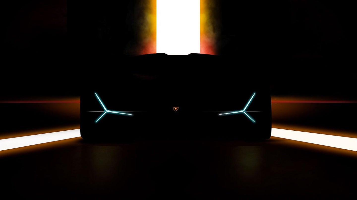 Here’s Our First Peek at Lamborghini’s Hybrid V12 Hypercar Ahead of Its September Reveal