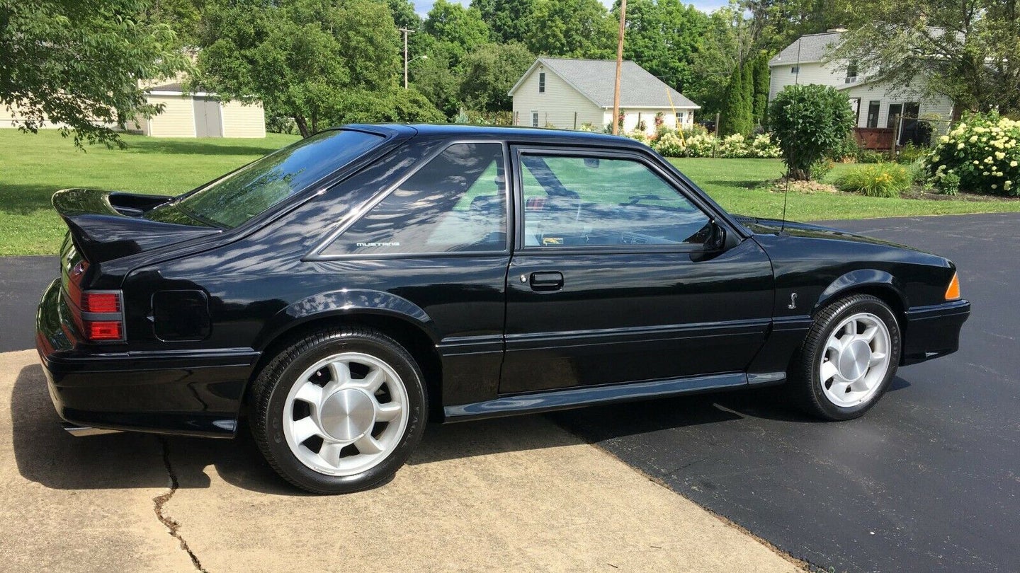 Pristine 1993 Ford Mustang Cobra Foxbody With Just 668 Miles Sells for $58,100