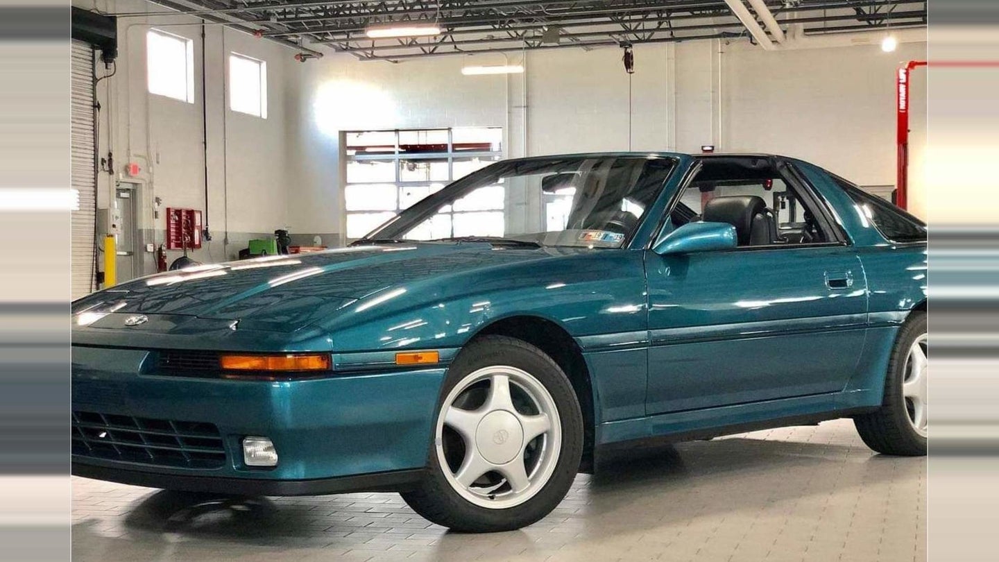 Perfect Teal Metallic Mk3 Manual Toyota Supra Turbo is Traded in for&#8230;a Crossover